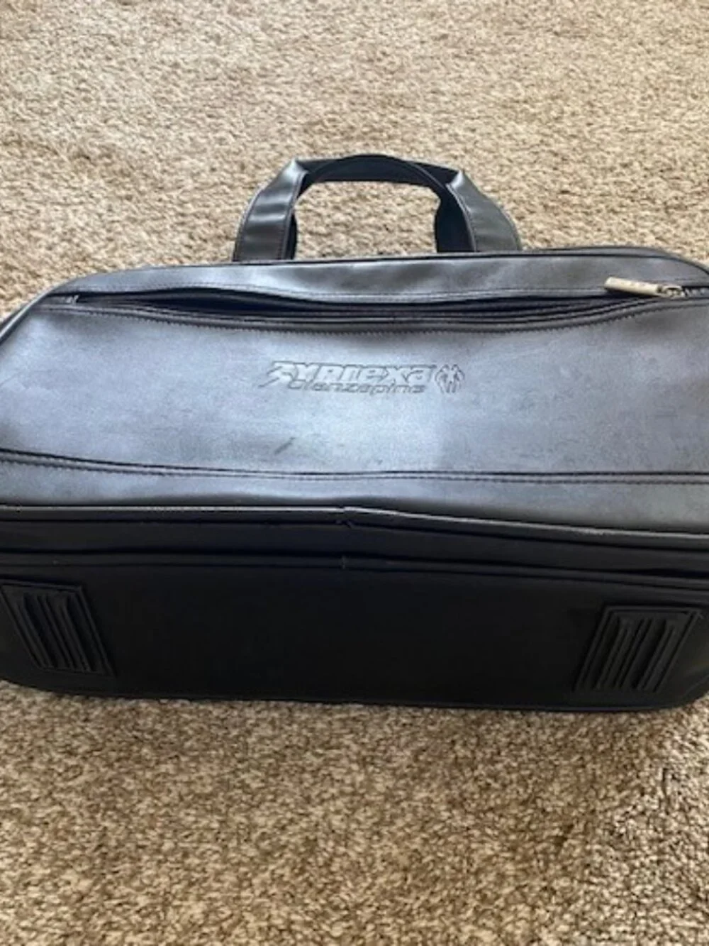 Leeds Black Leather Pharmaceutical Rep Bag Eli Lilly Zyprexa Pockets Travel